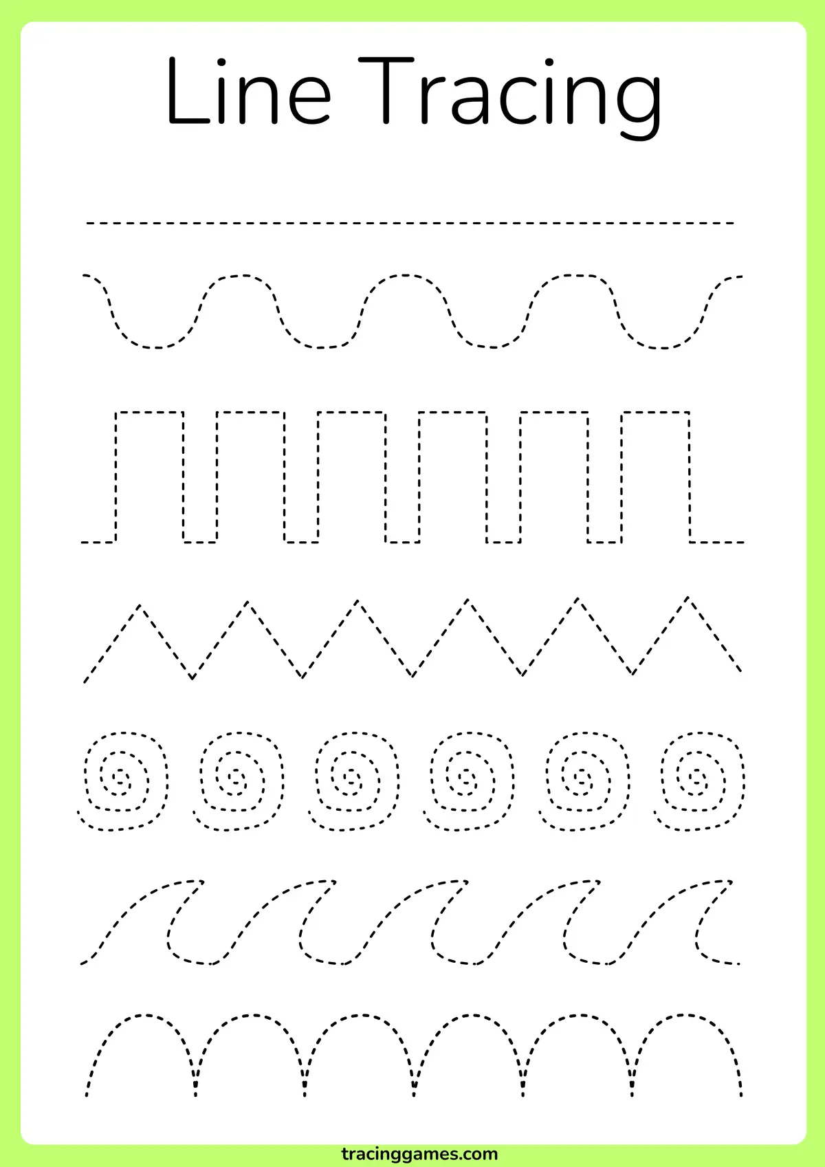 Line Tracing Worksheet
